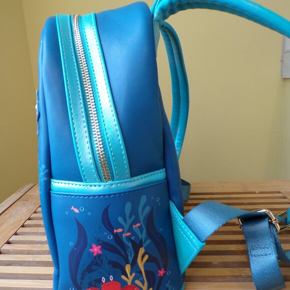 Loungefly Disney Little Mermaid Live Action Mini Backpack - Picture 4 of 12